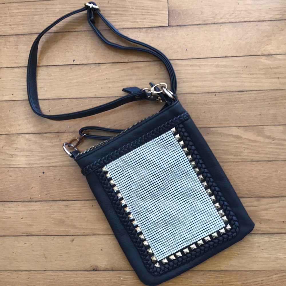 Black sparkle purse